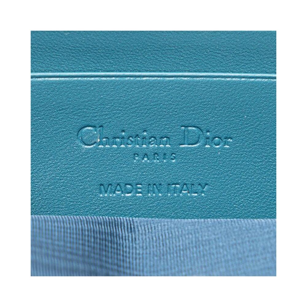 Pre Loved Dior Quilted Chain Messenger Bag Women Blue - Picture 5 of 8
